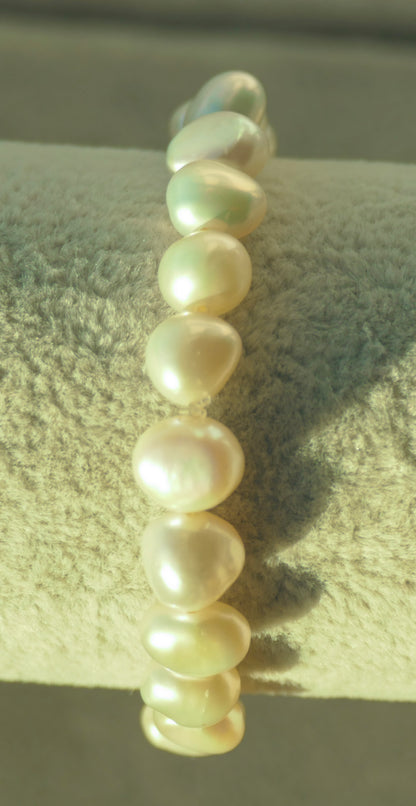 Perfect pearl stretch bracelet 6"/15.2cm-small -