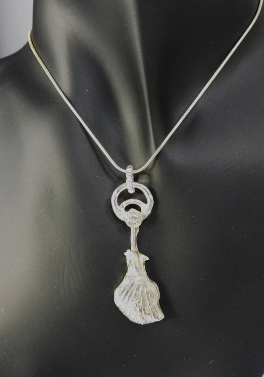 Sterling Silver Broomstick - Goddess Broomstick - Funky Broomstick - Broomstick Talisman