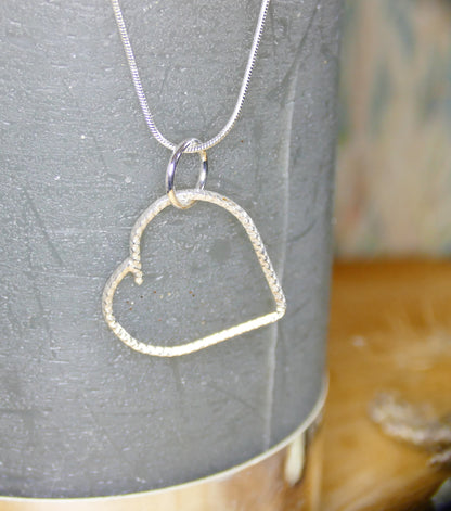 Sterling Silver Diamond Cut Love Heart-boob-butt Pendant