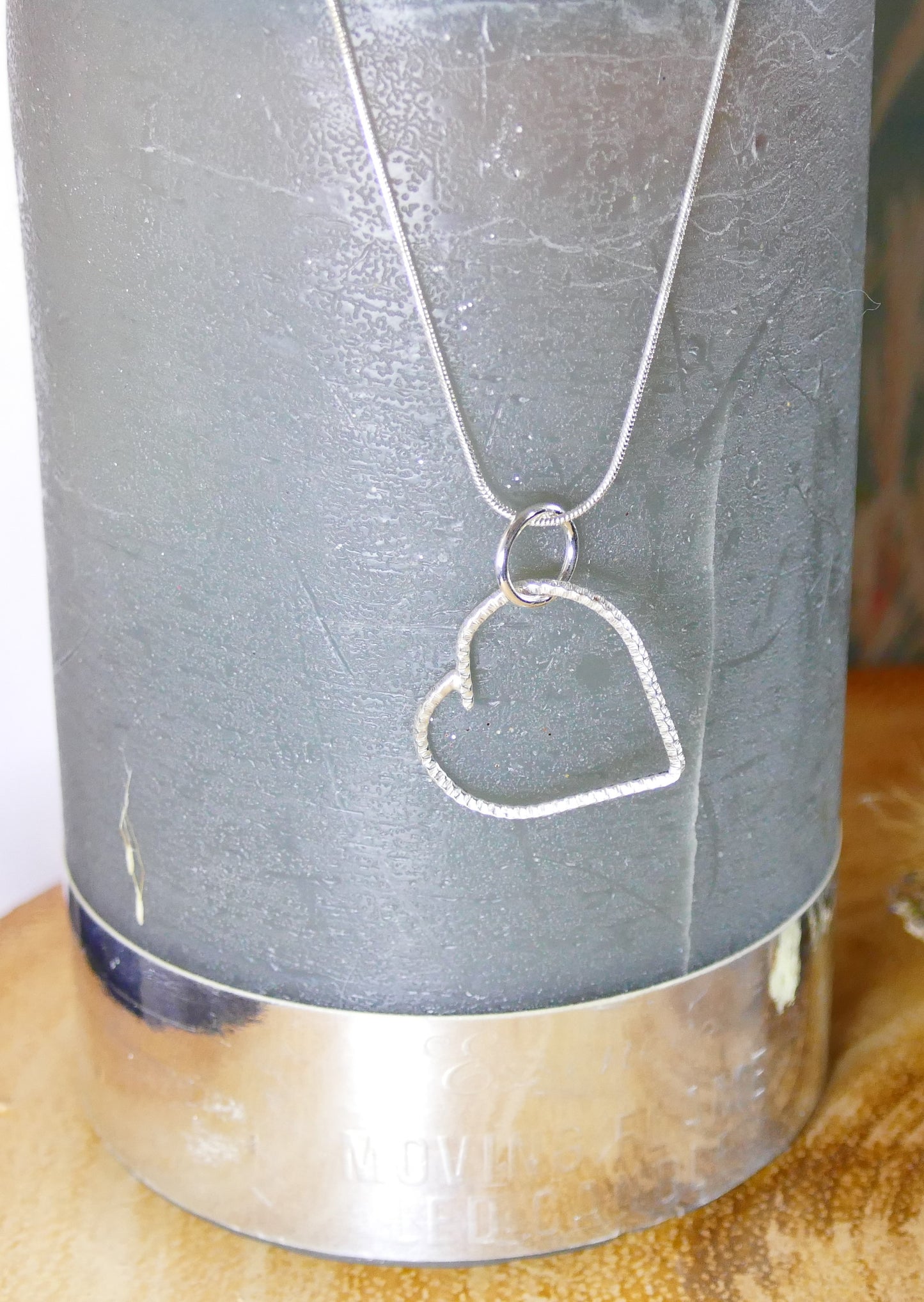 Sterling Silver Diamond Cut Love Heart-boob-butt Pendant