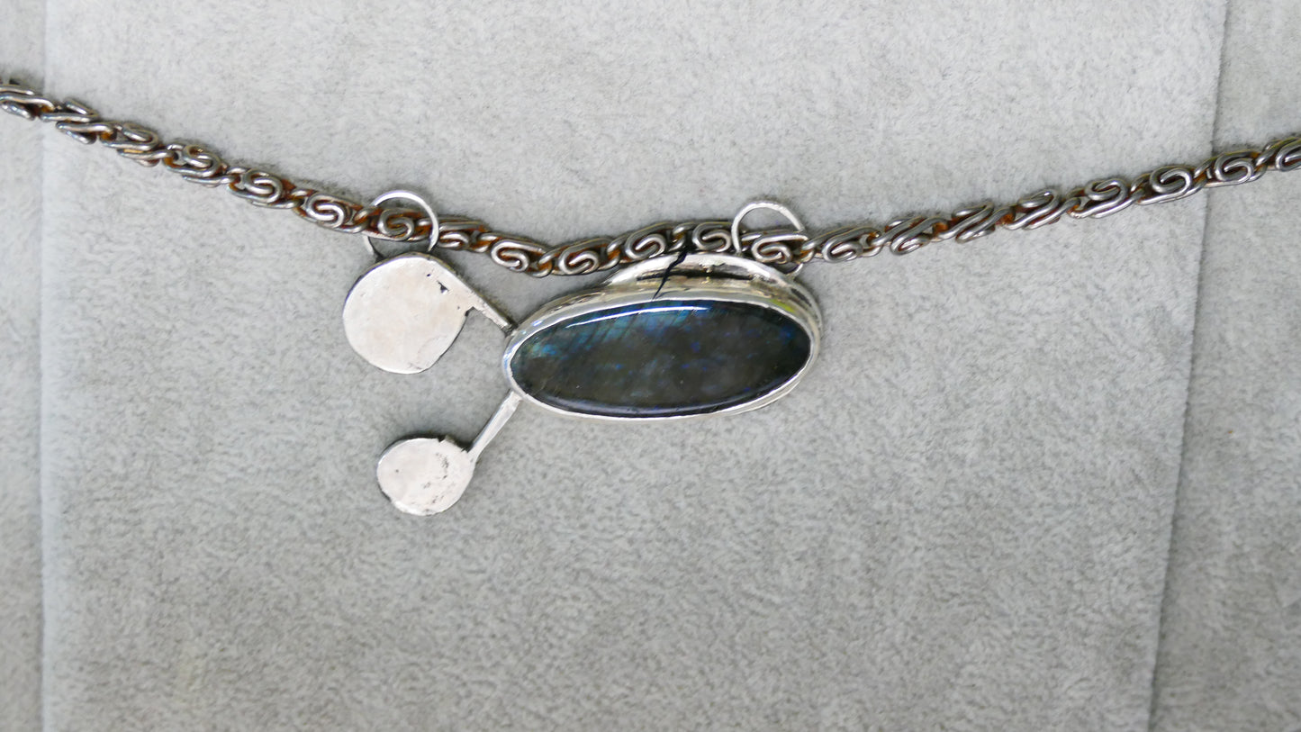 Statement Labradorite Starship Pendant