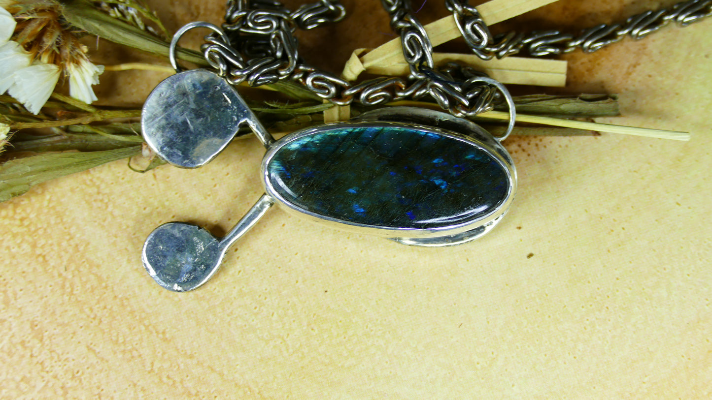 Statement Labradorite Starship Pendant