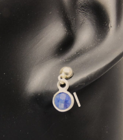 Sterling Silver & Sapphire Drops