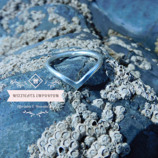 Silver Wishbone Ring